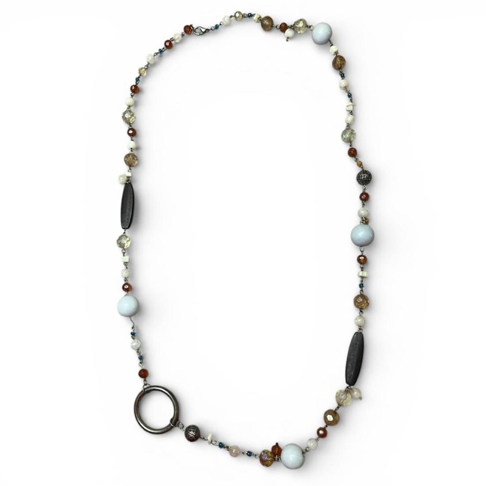Vintage Y2K multicolored beaded necklace